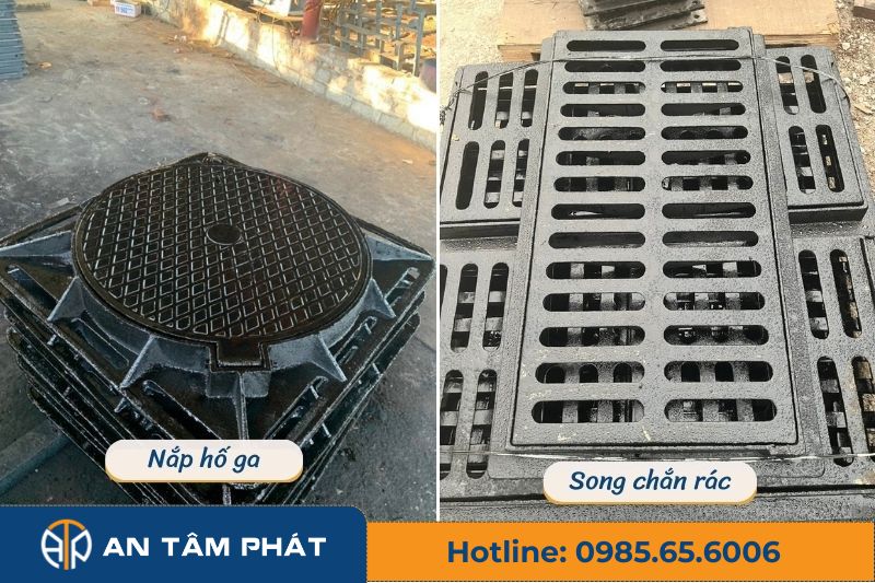 Gang cầu thường được sử dụng để chế tạo nắp hố ga, song chắn rác