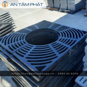 Ghi gang bảo vệ gốc cây khung vuông